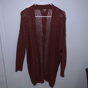 knitted mauve-brownish cardigan!